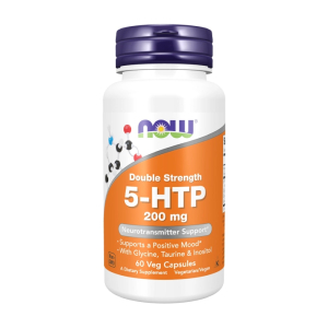 5-HTP 200mg Double Strength Now Foods hỗ trợ tâm trạng tích cực 60 viên