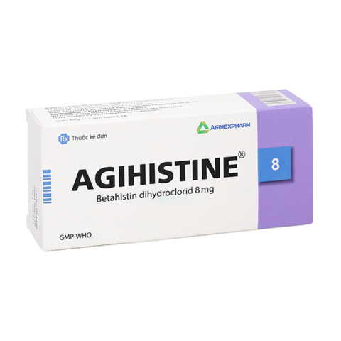 Agihistine 8 Agimexpharm điều trị hội chứng Ménière 100 viên