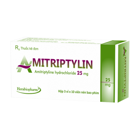 Amitriptyline 25mg Herabiopharm điều trị trầm cảm 30 viên
