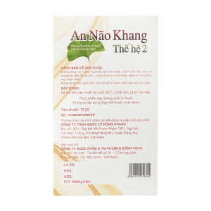 An Não Khang Thế Hệ 2 Phương Đông Pharma hỗ trợ hoạt huyết, tuần hoàn não 28 viên