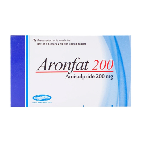 Aronfat 200 Savi điều trị tâm thần phân liệt cấp tính và mạn tính 30 viên