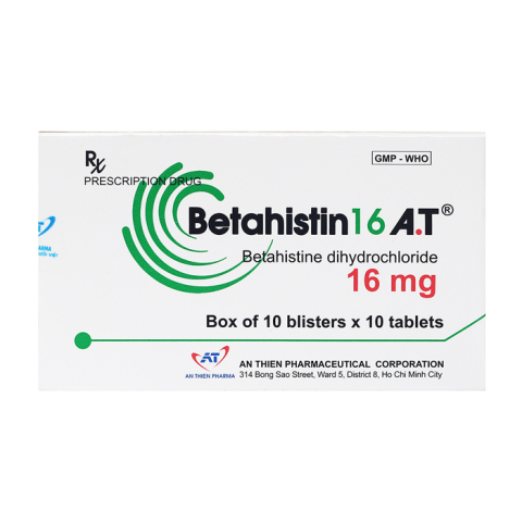 Betahistin 16mg An Thiên điều trị chóng mặt 100 viên