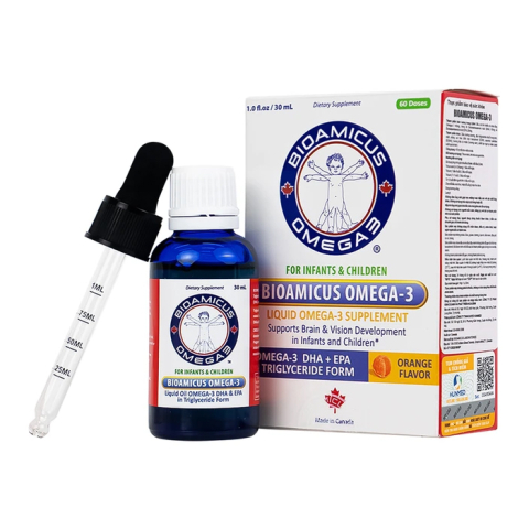 Dung dịch uống hỗ trợ bổ não Bioamicus Omega-3 (30ml)