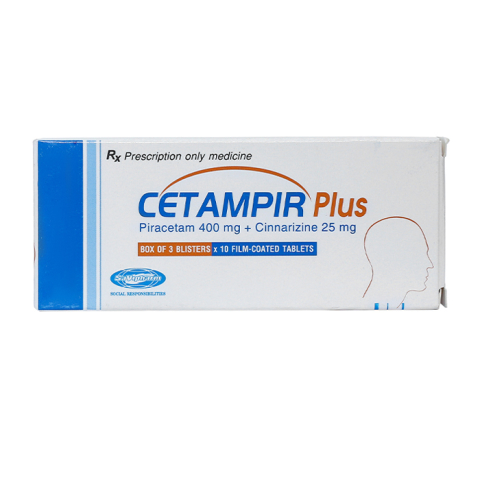 Cetampir Plus Savi trị rối loạn thiểu năng vỏ não 30 viên