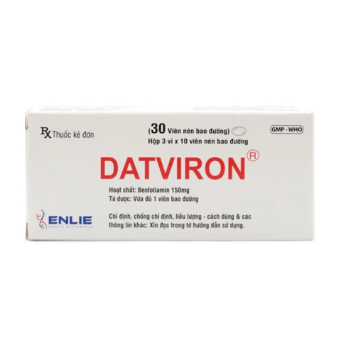 Datviron 150mg Enlie điều trị viêm đa dây thần kinh 30 viên