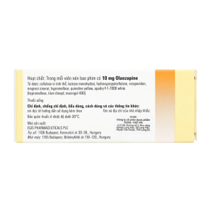 Egolanza 10mg Egis Pharma điều trị tâm thần phân liệt, bệnh lưỡng cực 28 viên