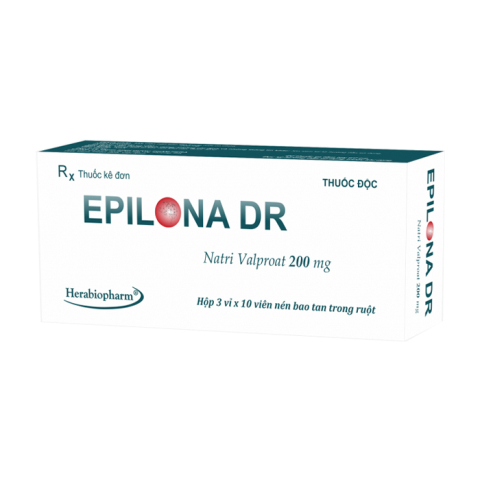 Epilona Dr 200mg Herabiopharm điều trị bệnh động kinh 30 viên