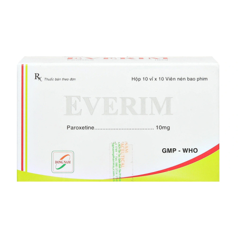 Everim 10mg trị trầm cảm, rối loạn lo âu 100 viên