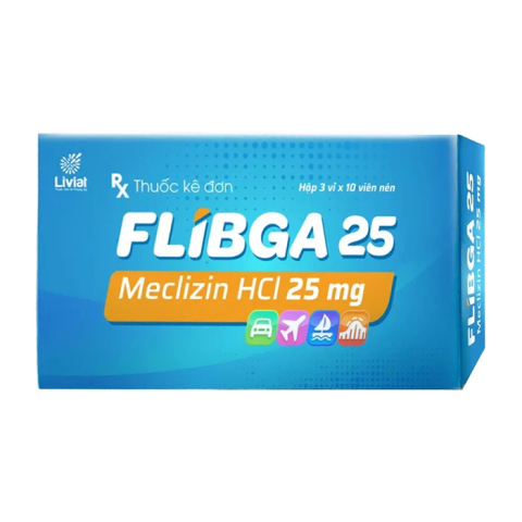Flibga 25 Medisun điều trị buồn nôn, chóng mặt 30 viên