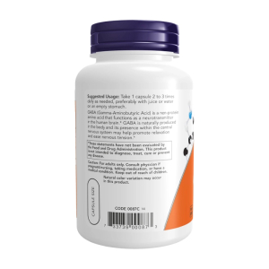 Gaba 500mg Now Foods hỗ trợ giảm căng thẳng thần kinh 100 viên