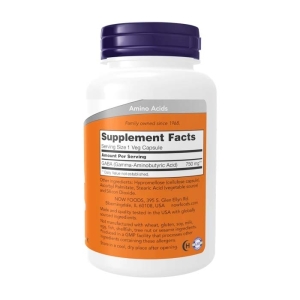Gaba 750mg Now Foods hỗ trợ giảm căng thẳng thần kinh 100 viên 