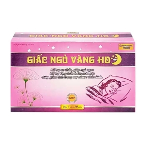 Giấc Ngủ Vàng HD Pharma hỗ trợ an thần, giúp ngủ ngon 30 viên 
