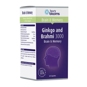Ginkgo and Brahmi 3000 Henry Blooms hỗ trợ tăng cường trí não 60 viên