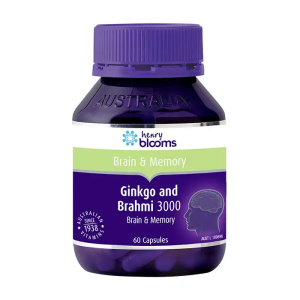 Ginkgo and Brahmi 3000 Henry Blooms hỗ trợ tăng cường trí não 60 viên