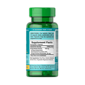 Ginkgo Biloba 120mg Puritans Pride giúp bổ não 100 viên