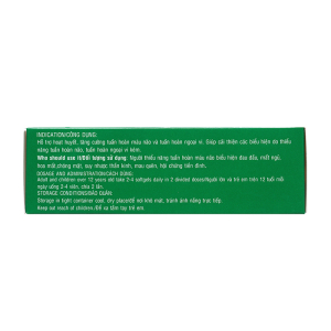 GinkgoBilobaybay 60Mg tăng cường tuần hoàn máu não 30 viên