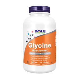 Glycine Pure Powder Now Foods giúp ngủ ngon 454g 