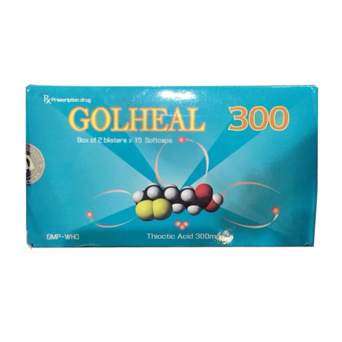 Golheal 300 hỗ trợ bệnh rối loạn thần kinh do đái tháo đường 30 viên