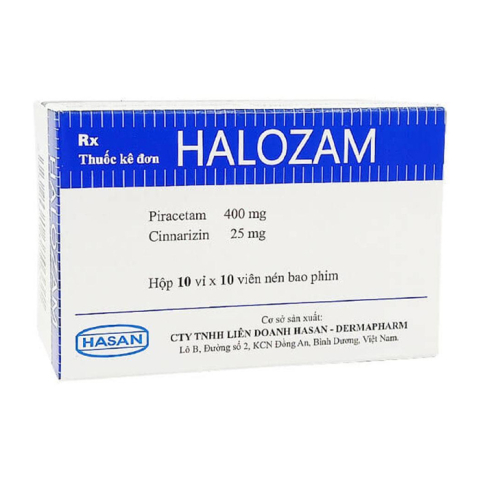 Halozam Hasan điều trị suy giảm chức năng tâm thần 100 viên