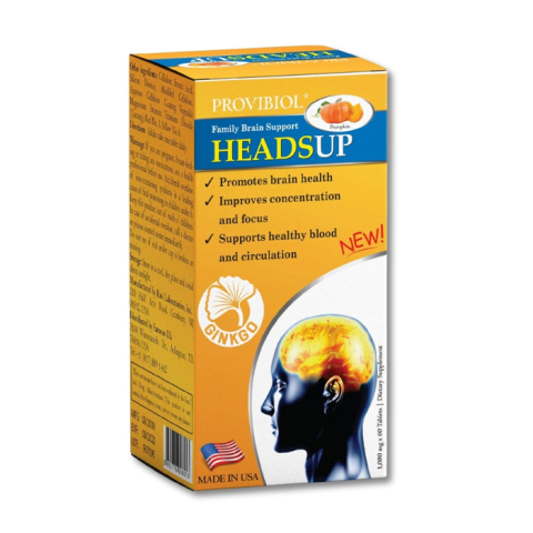 Headsup Provibiol hỗ trợ bổ não, tăng cường tuần hoàn máu não 30 Viên
