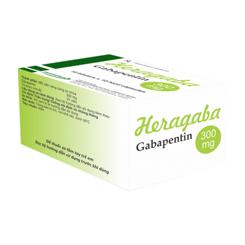 Heragaba 300mg Herabiopharm điều trị động kinh 100 viên