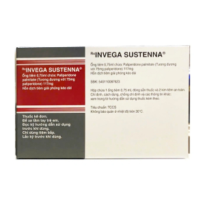 Invega Sustenna 0,75ml điều trị duy trì tâm thần phân liệt người lớn (1 ống tiêm 1ml + 2 kim tiêm)