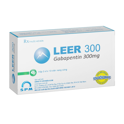 Leer 300mg trị động kinh, viêm dây thần kinh 30 viên