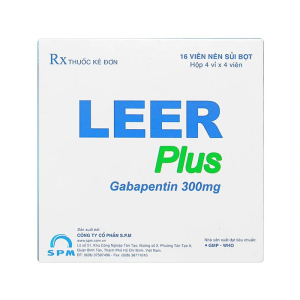 Leer plus 300mg điều trị hỗ trợ động kinh, đau thần kinh 16 viên