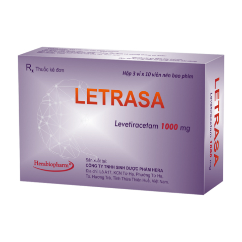 Letrasa 1000mg Herabiopharm điều trị các cơn co giật 30 viên