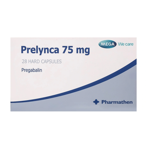 Ligaba 75mg MEGA We care trị rối loạn lo âu lan tỏa, hỗ trợ động kinh cục bộ 28 viên