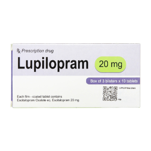 Lupilopram 20mg Jubilant điều trị các chứng trầm cảm, rối loạn lo âu 30 viên