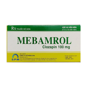 Mebamrol 100mg S.P.M điều trị tâm thần phân liệt 50 viên