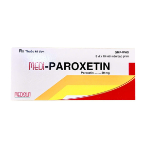 Medi-Paroxetin 20mg Medisun điều trị bệnh trầm cảm 30 viên