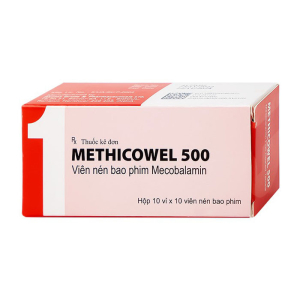 Methicowel 500 Akums điều trị các bệnh lý thần kinh ngoại biên, thiếu máu hồng cầu to 100 viên