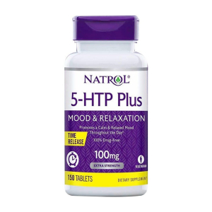 Natrol 5-HTP Plus Mood & Relaxation 100mg giảm căng thẳng và tăng hưng phấn 150 viên