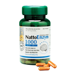 NattoEnzym 1000 DHG Pharma giảm nguy cơ hình thành huyết khối 60 viên