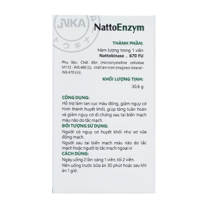 NattoEnzym DHG Pharma tăng tuần hoàn máu 90 viên