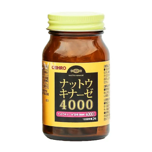 Nattokinase 4000FU Orihiro giúp tăng cường tuần hoàn máu não 60 viên