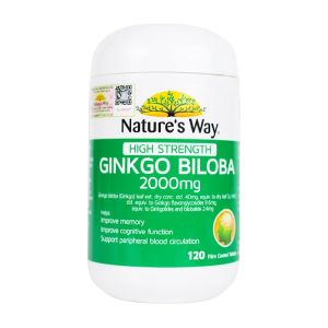 Nature's Way High Strength Ginkgo Biloba 2000mg bổ não, tăng cường trí nhớ 120 viên