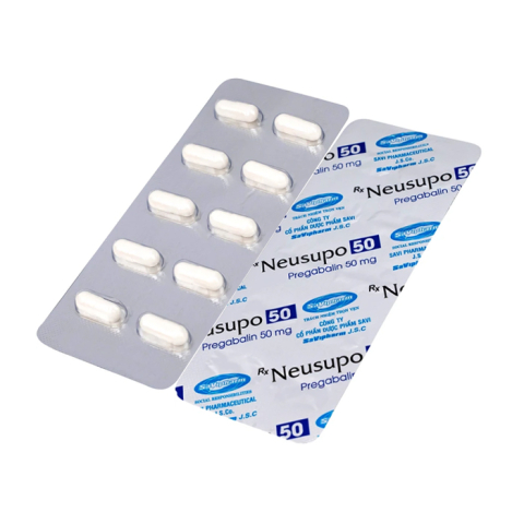 Neusupo 50mg Savipharm đau thần kinh, lo âu lan tỏa, hỗ trợ động kinh cục bộ 30 viên