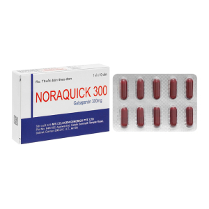 Noraquick 300 Celogen trị động kinh, đau dây thần kinh 10 viên
