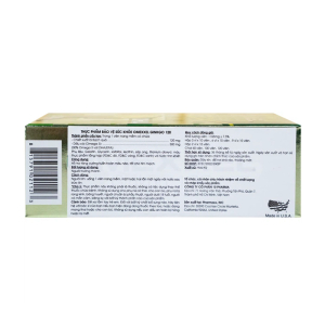 Omexxel Ginkgo 120 Excelife tăng cường tuần hoàn máu não 30 viên