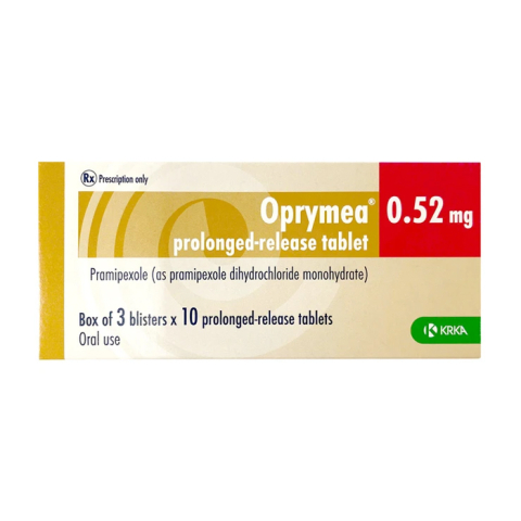 Oprymea 0.52mg Krka điều trị các triệu chứng của bệnh Parkinson 30 viên