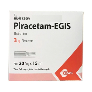 Dung dịch tiêm Piracetam-Egis 3g điều trị suy giảm nhận thức (20 ống x 15ml)