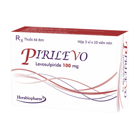 Pirilevo 100mg Herabiopharm điều trị triệu chứng chóng mặt 30 viên