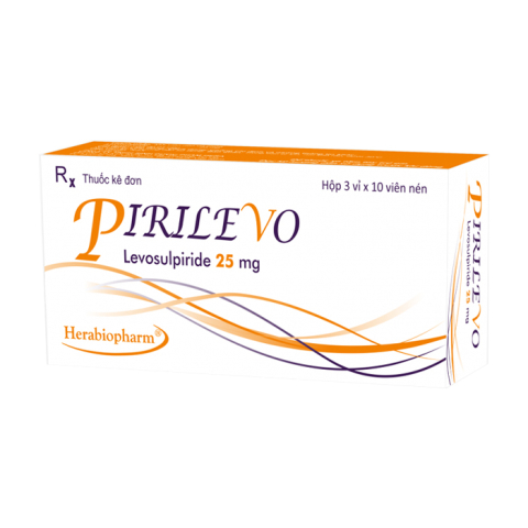 Pirilevo 25mg Herabiopharm điều trị triệu chứng chóng mặt 30 viên