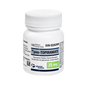 Pms-Topiramate 25mg Pharmascience điều trị động kinh cục bộ, dự phòng đau nửa đầu 100 viên