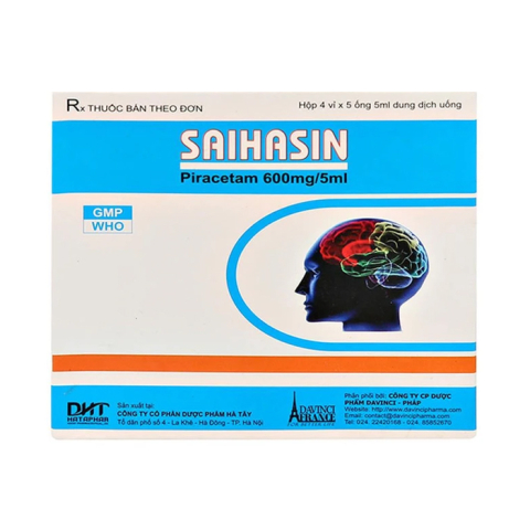 Saihasin 600mg/5ml Hataphar điều trị và hỗ trợ phục hồi hệ thống thần kinh 20 ống