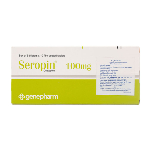 Seropin 100mg Genepharm điều trị tâm thần phân liệt 60 viên
