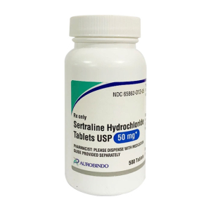 Sertraline 50mg Aurobindo điều trị trầm cảm, rối loạn lo âu 500 viên